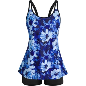 Ensemble tankini imprimé pour femmes avec shorty, vêtements de plage confortables pour l'été - Product Image 2