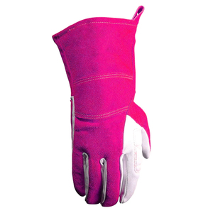 Custom-Made Heavy Duty Cow Split Leather Welding Work <b>Gloves</b> Heat Resistant And Fireproof <b>For</b> BBQ Working Hand Safety <b>Gloves</b> - Product Image 2
