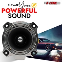 Altavoces de Audio para Auto, Tweeter de Aluminio de 5 Núcleos, 600W Pico, 12V Activos, 3.5 Pulgadas, Super Bullet, Par