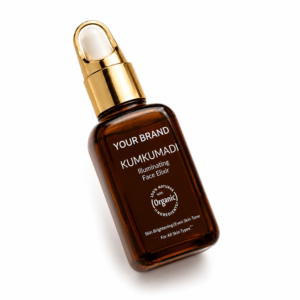 Kumkumadi Facial Serum Premium Botanical Skincare Formula Natural Oil Blend Private Label Cosmetic <b>Herbal</b> <b>Supplements</b> - Product Image 3