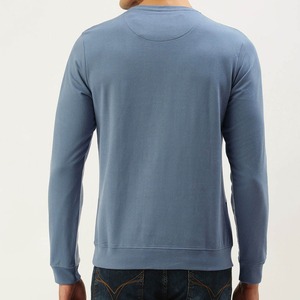 Heat Transfer Embroidered Logo Customized <b>Men's</b> Sweatshirt High Quality Winter Color Contrast <b>Fleece</b> Wholesale Sweatshirts - Product Image 3