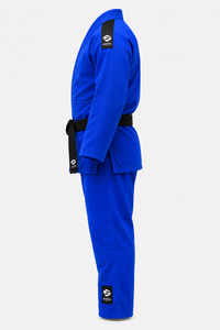 GENTEEL Judo Kimono <b>Blue</b> 100% Cotton Adult Unisex Judo Uniform Regular Fit Durable WIth custom logos - Product Image 5