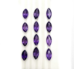 Natural African Amethyst Marquise Cut Shape Loose Gemstone 3-14 MM Sizes, Purple Semi-Precious Stone for Jewelry Making - Product Image 2
