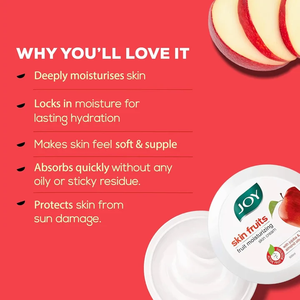 Skin Fruits Moisturizing <b>Cream</b> With Apple Jojoba And Almond Oil <b>For</b> <b>Face</b> Hands And Body Deep Nourishing Hydration Care 500ml - Product Image 5