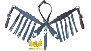 Ensemble de harnais et collier de poitrine en cuir véritable Western, durable, léger, multifonctionnel, pour l'équitation, de qualité supérieure, personnalisable - Product Image 2