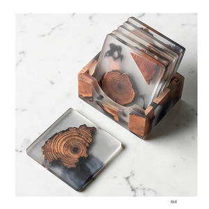 สินค้าขายดี ราคาพิเศษ ที่รองแก้วไม้ ที่รองแก้วทรงสี่เหลี่ยม ราคาถูก - Product Image 3