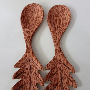 Cuchara de madera de corazones dobles de 10cm a 30cm de largo de fábrica para té y café para el hogar, Hotel, restaurante, vajilla y decoración de fiesta - Product Image 1
