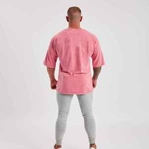 Camiseta de Algodón 100% de Alta Calidad con Logotipo Personalizado, Camiseta Lisa para Hombre de Algodón Premium, Estilo Vintage Desgastado con Lavado Ácido - Product Image 4