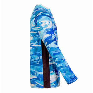 Chemises de pêche et de chasse personnalisées, nouvelle mode, sublimation, manches longues, jersey de pêche pour hommes, matière polyester et élasthanne - Product Image 5