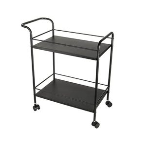 Premium Metal Serving Trolley with Wheels | Kitchen <b>Bar</b> Cart <b>Utility</b> Storage Trolley for Dining & Living Room - Product Image 5