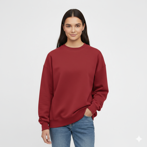 Pull en maille imprimé surdimensionné pour femme, col rond, en polaire douce de qualité supérieure, manches longues, coupe décontractée, idéal pour l'hiver - Product Image 1