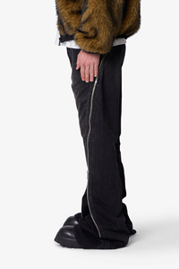Jeans de Mezclilla para Hombre de Alta Calidad, Personalizados, de Algodón, Marca Americana de Estilo Urbano, Cómodos, Corte Ajustado, Cierre de Cremallera, Lavado Negro - Product Image 3
