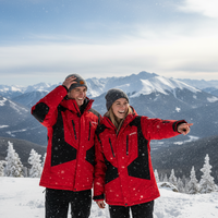 Veste de ski imperméable haut de gamme pour homme Anorak Logo personnalisé Demi-zip Pull de snowboard Veste coupe-vent Prix de gros OEM