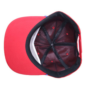 Gorra Trucker Unisex Roja de 6 Paneles, Tela de Malla, Hebilla Metálica Ajustable, Gorra Casual de Primavera/Verano - Product Image 6