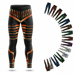 Hot Selling Top Quality Skinny Quick Dry Sportswear Apparel Custom Clothing Compression Pants Custom Brand <b>Name</b> Training Pants - Product Image 1