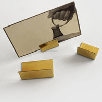 Nouvel arrivage Porte-notes autocollant noir et or Distributeur de notes autocollantes pour bureau Porte-bloc-notes mignon pour fournitures de bureau