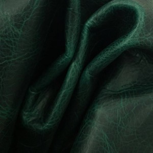 Supple Green Pull-Up Leather Hide High End Genuine Cowhide Material for Custom Fashion Handbags Wallets Purses DIY Crafts - Product Image 6