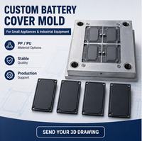 Couverture de batterie Woyusen personnalisée, moulage par injection plastique ABS PP, fabricant OEM ODM, MOQ 1 ensemble, taille personnalisée