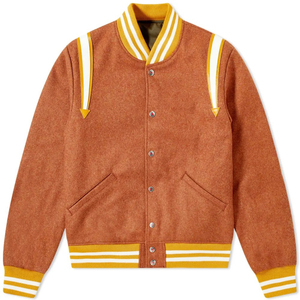 Blouson universitaire homme en laine, design personnalisé, style urbain, 100% respirant, imperméable, séchage rapide, col montant - Product Image 1