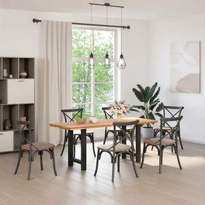 ชุดขาโต๊ะกาแฟขนาดกลางเหล็กเคลือบสีดำ 2 ชิ้น ขาเฟอร์นิเจอร์ - Product Image 2