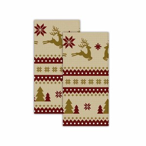 Magnifique torchon de cuisine imprimé pour Noël, 100% coton, qualité supérieure, prix abordable. - Product Image 6