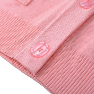 Cardigan en tricot jacquard rayé unisexe avec logo personnalisé, broderie, style varsity, pour homme, haute qualité - Product Image 4