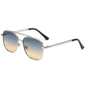 RTS 2026 Trendiing Latest Designs Vintage Double Bridge Metal UV Protection <b>Sunglasses</b> for Men Women Outdoor Activities - Product Image 1