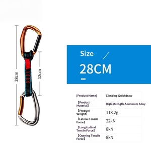 Cinturón Plano de Nailon de Colgado Rápido para Protección en Escalada en Roca, Montañismo y Escalada en Hielo, con Bloqueo Principal de Colgado Rápido - Product Image 6