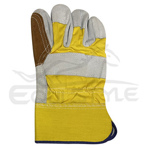 Guantes de Trabajo Resistentes, Guantes de Seguridad de Cuero Vacuno, Logotipo Personalizado, MOQ Bajo, Guantes Industriales al por Mayor - Product Image 2
