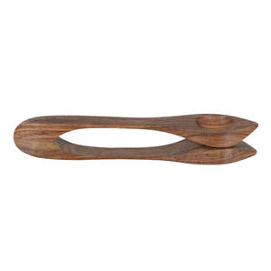 Cuchara musical de madera hecha a mano, instrumento de percusión folclórico tradicional, cuchara rítmica de madera natural para interpretación musical - Product Image 4