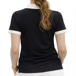 Most Popular Design Knitted Breathable Casual Style Ladies Golf Polo Shirts Latest Fashion Style Women's Polo Shirt For Summer - Product Image 1