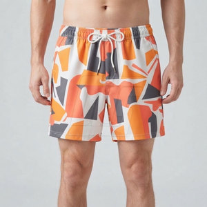 Shorts imprimés pour hommes de qualité supérieure, vêtements de sport personnalisés par sublimation, taille à cordon, légers, pour la salle de sport, l'entraînement, les loisirs et les activités athlétiques - Product Image 3