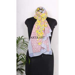 Pareo de algodón decorativo hecho a mano, pareo de playa de algodón estampado, pañuelo de algodón para natación, vestido de algodón para natación, personalizable - Product Image 3