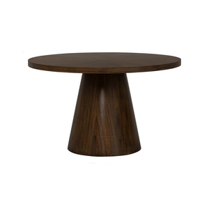 <b>Round</b> <b>Solid</b> <b>Wood</b> Durable 4-Seater <b>Dining</b> <b>Table</b> Modern Walnut Style <b>Wood</b> <b>Dining</b> Furniture for <b>Dining</b> Room - Product Image 1