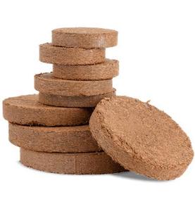 Discos de Sustrato de Fibra de Coco Natural para Semillas de Flores, Plántulas de Vegetales y Cultivo de Plantas de Interior - Product Image 1