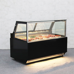 Vitrine réfrigérée moderne à ouverture arrière, à poser au sol, à faible consommation d'énergie, prête à l'emploi pour les magasins de charcuterie - Product Image 5