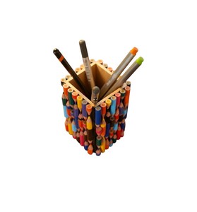 Portalápices y bolígrafos ecológico hecho a mano, organizador de escritorio multiusos para decoración de oficina y hogar - Product Image 3