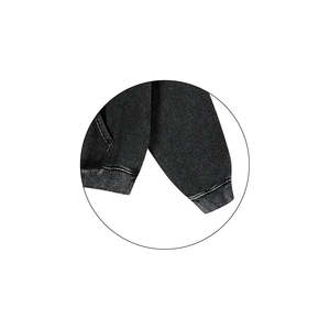 Sweat-shirts personnalisés avec logo, sweat-shirt à capuche pour homme, effet délavé, épaules tombantes, respirant, imperméable, 100% coton, en molleton - Product Image 6