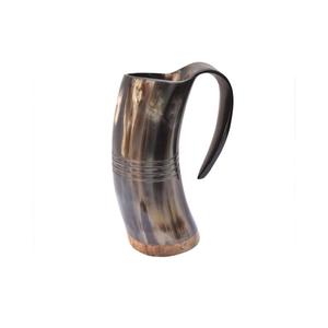Custom Manufacturer 100% Original Buffalo Horn Mugs Polish Eco Friendly Natural Custom Made Animal Horn Mug & Tankard Hot Sell - Product Image 2