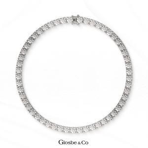 OEM/ODM Supported Glosbe Co Luxury 18K White <b>Gold</b> <b>Bangles</b> Everyday Wear Viet Nam Natural Diamond Tennis Bracelet 2mm - Product Image 1