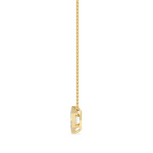Pendentif ovale en diamant de laboratoire taille étagée 1,09 CTW, monture en or blanc 10K, élégant accessoire de collier pour occasions spéciales - Product Image 6
