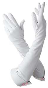 Gants de soirée élégants en cuir rouge foncé pour femmes, avec doublure douce, coutures raffinées et coupe classique de luxe au poignet. - Product Image 4