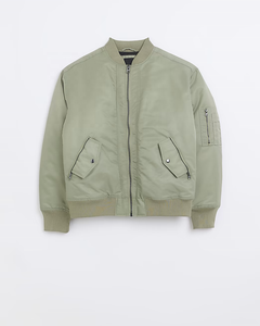 2023 nouveaux hommes mode KAKI coupe régulière ZIP UP Bomber veste OEM Service Design hommes personnalisé Bomber veste nouveaux hommes vestes - Product Image 6