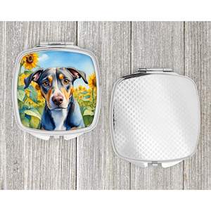 Catahoula Tournesols Miroir de maquillage de voyage compact Miroir décoratif de poche pliant pour femmes et filles Cadeau - Product Image 4