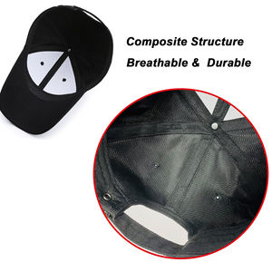 Casquette de baseball classique noire de haute qualité, 5 ou 6 panneaux, 100 % coton, logo brodé, casquettes de baseball personnalisées au Pakistan - Product Image 4