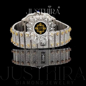 Reloj JUSTHIRA Personalizado Unisex de Lujo, Deportivo, Ejecutivo, con Correa de Acero, Movimiento de Cuarzo, Esfera Cuadrada de 41 mm, al Mejor Precio para Fiestas - Product Image 2
