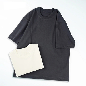 T-shirt unisexe uni, impression numérique personnalisée du logo, t-shirt à motif graphique en coton oversize, blanc, vêtements pour hommes - Product Image 4