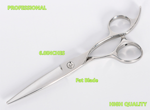 Tijeras Profesionales para Cortar Cabello de 6.0 Pulgadas, Hoja Ancha, para Barbería y Salón de Belleza, con Rodamiento de Bolas, 440c, HK10 - Product Image 4