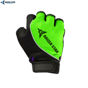 Gants tactiques Daizen Star à demi-doigts, vert et noir, longueur poignet, durables, sportifs, décontractés, en PU, multifonctionnels, pour toutes les saisons - Product Image 3