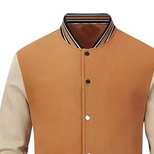 Unisex Varsity <b>Jacket</b> Breathable Windproof Eco-Friendly Canvas Geometric Patchwork Hooded <b>Winter</b> Streetwear Fully Customized - Product Image 2